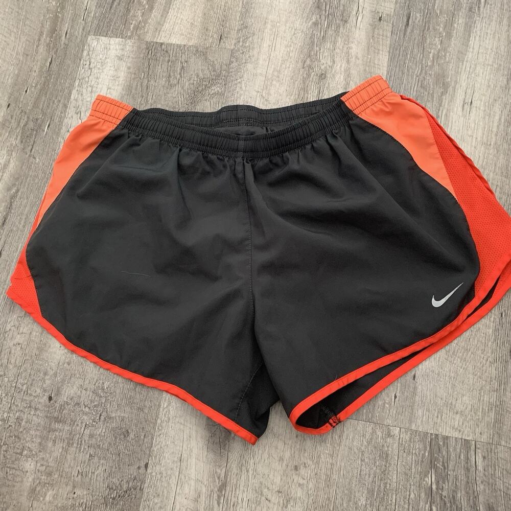 Nike Running Shorts Womens Medium Dri-Fit Lined Dark Gray 624272-063 Lightweight